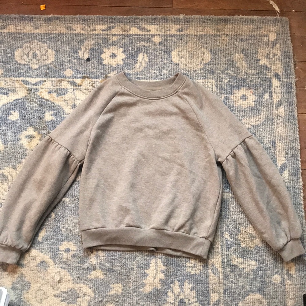 Aerie puffy sleeve crew neck